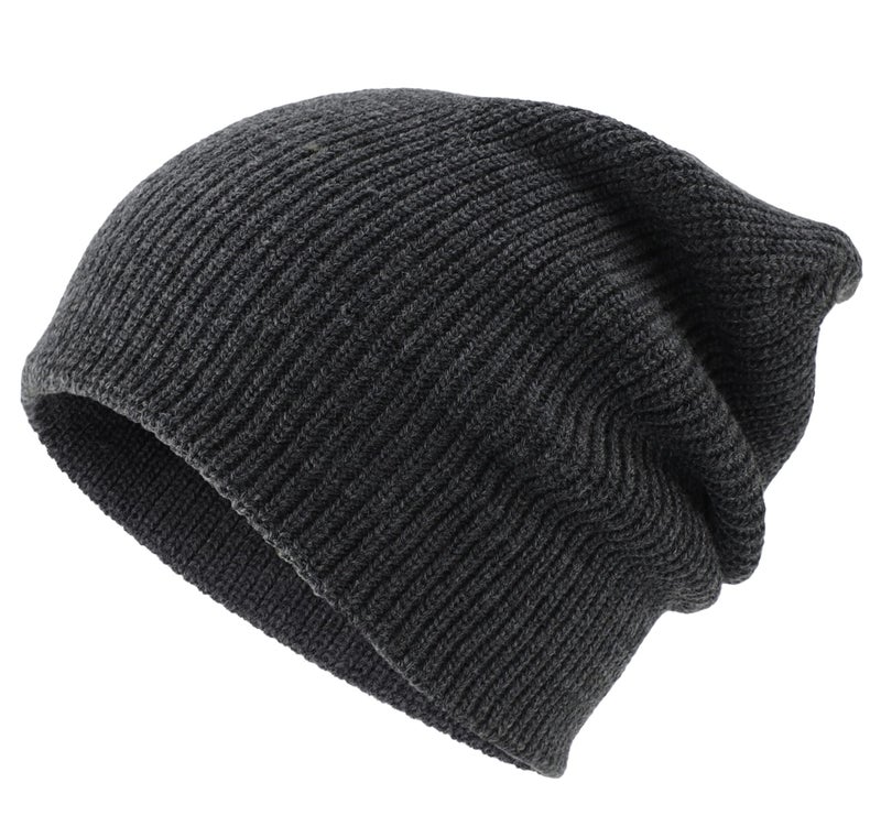Connectyle Classic Men's Warm Winter Hats Acrylic Knit Cuff Beanie Cap Daily Beanie Hat (Charcoal) ,Medium - Image 3